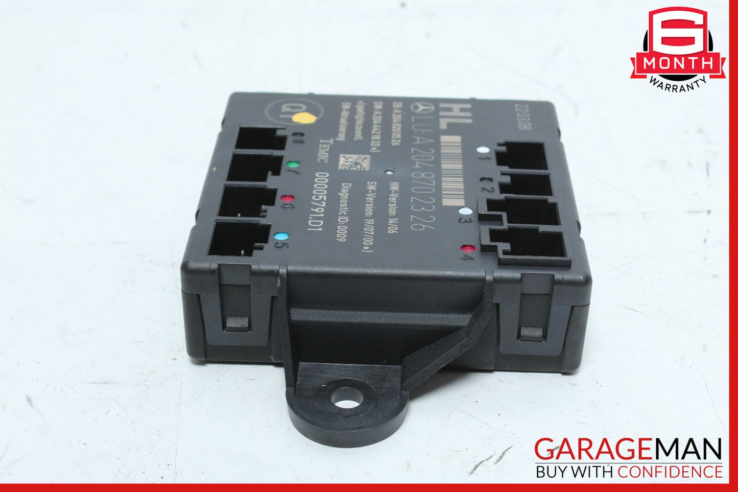 08-14 Mercedes W204 C300 C350 Rear Left Side Door Control Module 2048702326 OEM