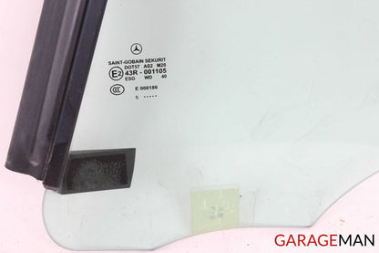 05-11 MERCEDES R171 SLK350 REAR LEFT DRIVER SIDE QUARTER WINDOW GLASS OEM