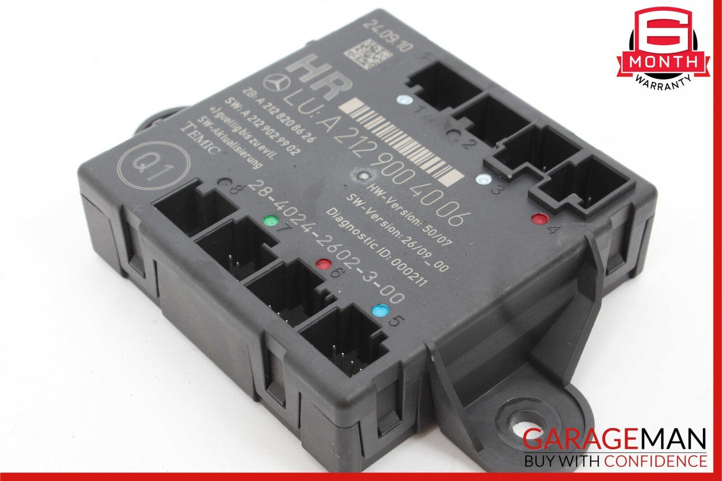 08-14 Mercedes W204 C300 C250 Rear Right Side Door Control Module Unit