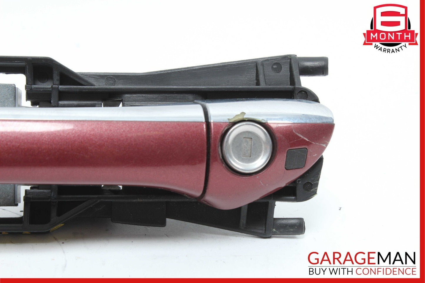 03-09 Mercedes W209 CLK500 Front Left Side Exterior Door Handle Thulite Red