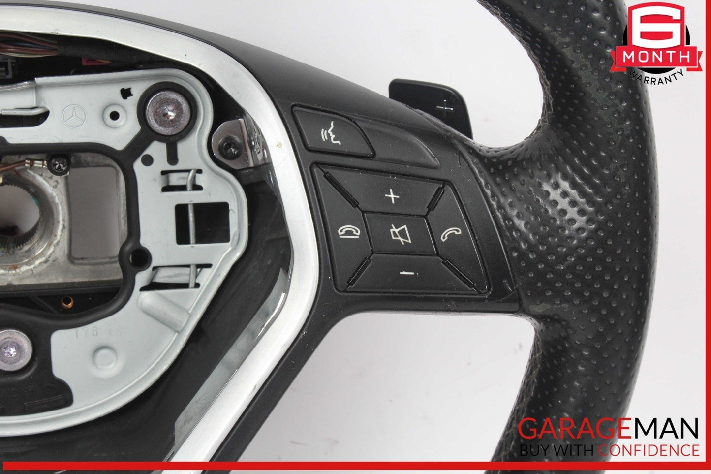 14-19 Mercedes W117 CLA250 Steering Wheel w/ Paddle Shifters Black OEM