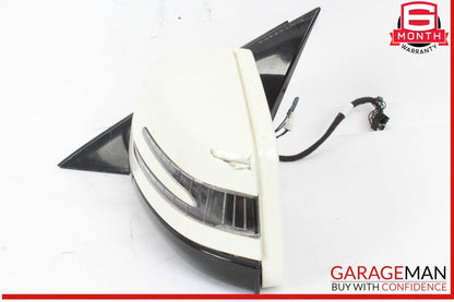 10-13 Mercedes W212 E550 Front Left Driver Side Mirror Door Rear View White OEM