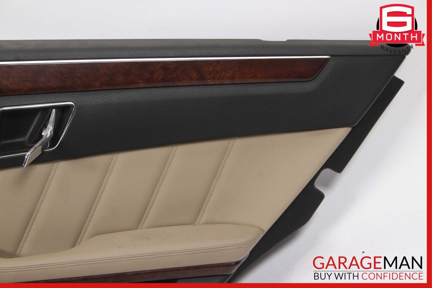 10-13 Mercedes W212 E550 Rear Right Side Interior Door Panel Assembly Beige
