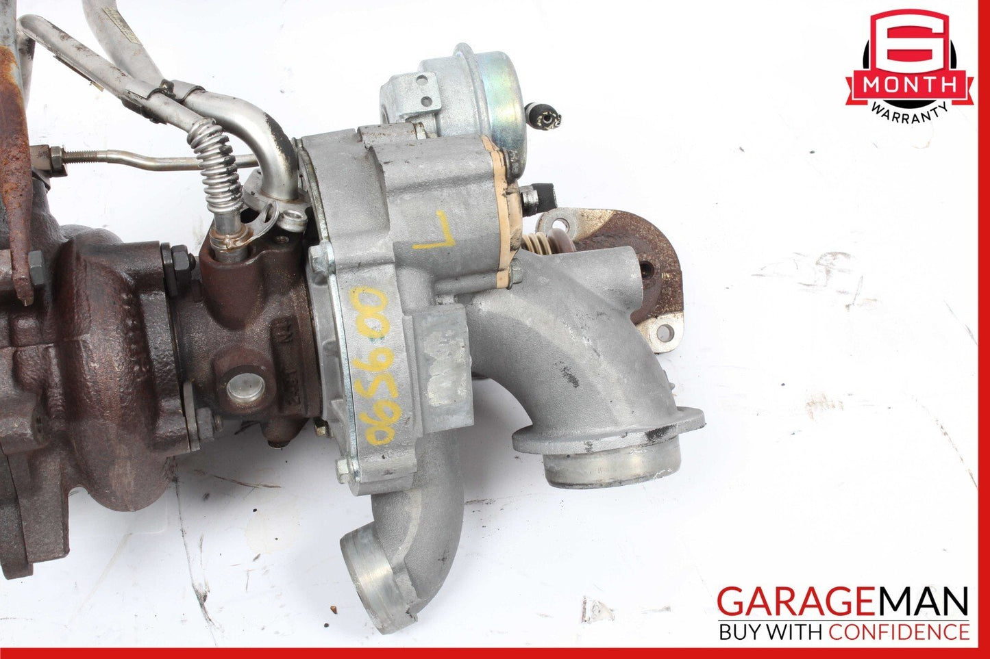 07-14 Mercedes CL600 S600 5.5L V12 Left Side Turbocharger Turbo Manifold Assy