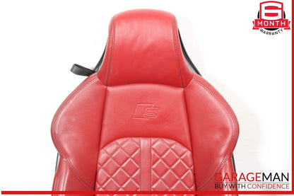 18-24 Audi S5 Complete Front & Rear Seats Seat Cushion Assembly Red OEM