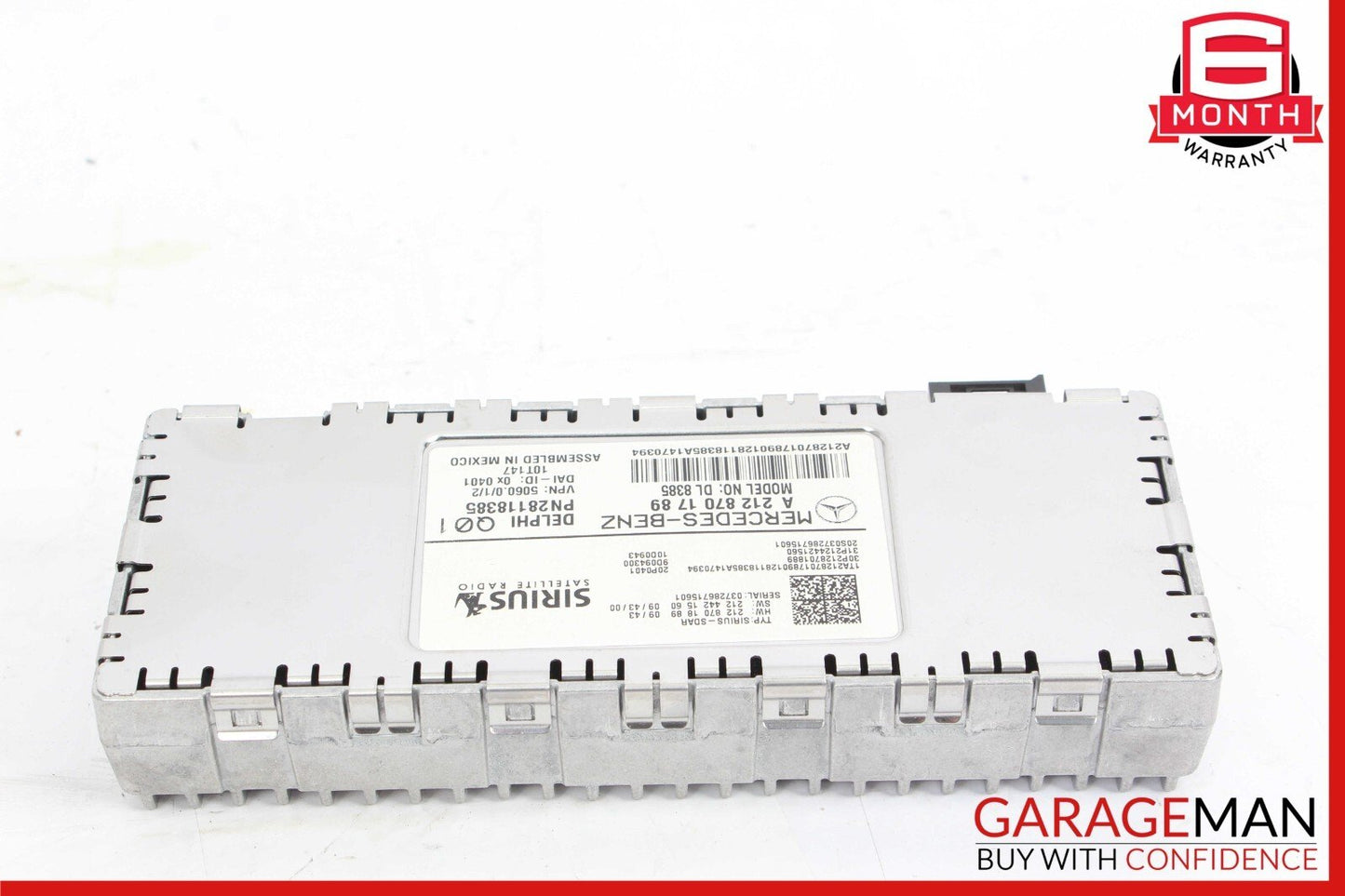 10-17 Mercedes E550 E350 C250 C300 Sirius Satellite Radio Receiver Module Unit