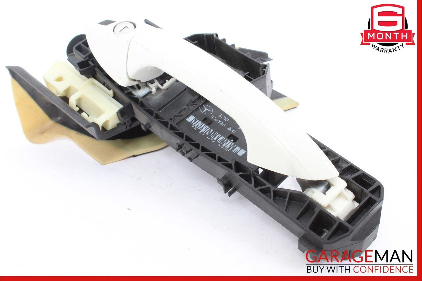 10-13 Mercedes W212 E350 Front Left Exterior Door Handle Assembly Calcite White