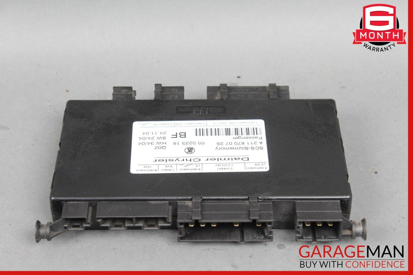 03-11 Mercedes W219 CLS550 E500 Front Right Passenger Side Seat Control Module