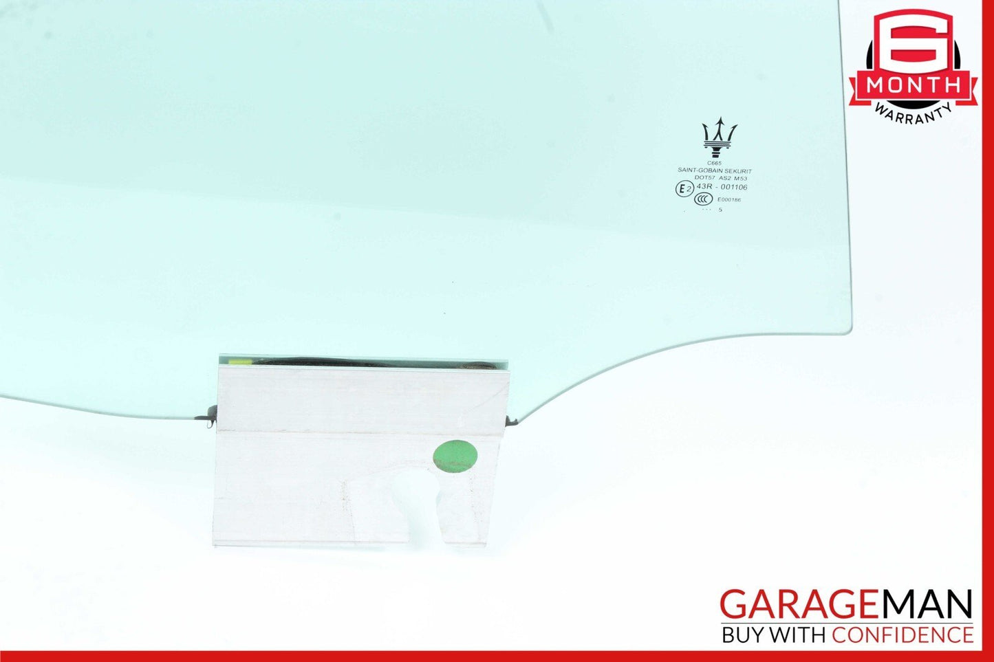 14-22 Maserati Ghibli M157 S Rear Right Side Door Window Glass OEM