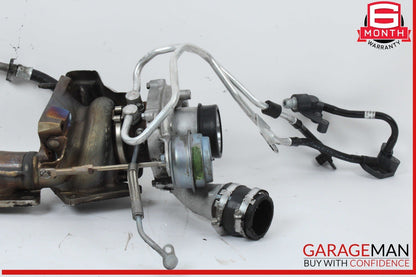 11-16 Mercedes X166 GL450 GL550 Left Turbocharger Turbo Charger Manifold OEM