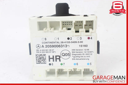 15-18 Mercedes W205 C300 Rear Right Passenger Side Door Control Module Unit OEM