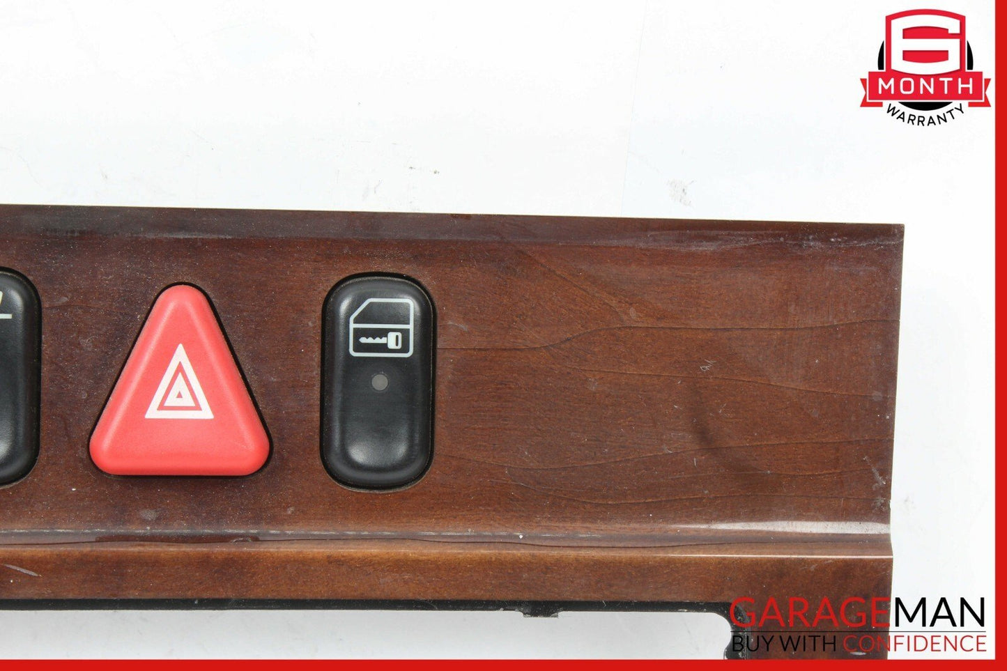 98-02 Mercedes W210 E300 Front Center Console Dash Hazard Switch Trim OEM