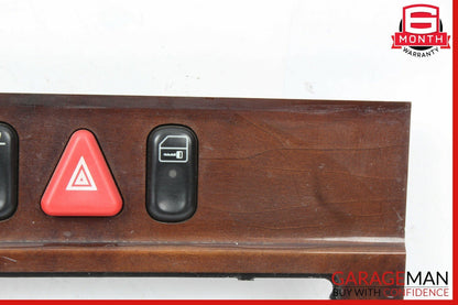 98-02 Mercedes W210 E300 Front Center Console Dash Hazard Switch Trim OEM