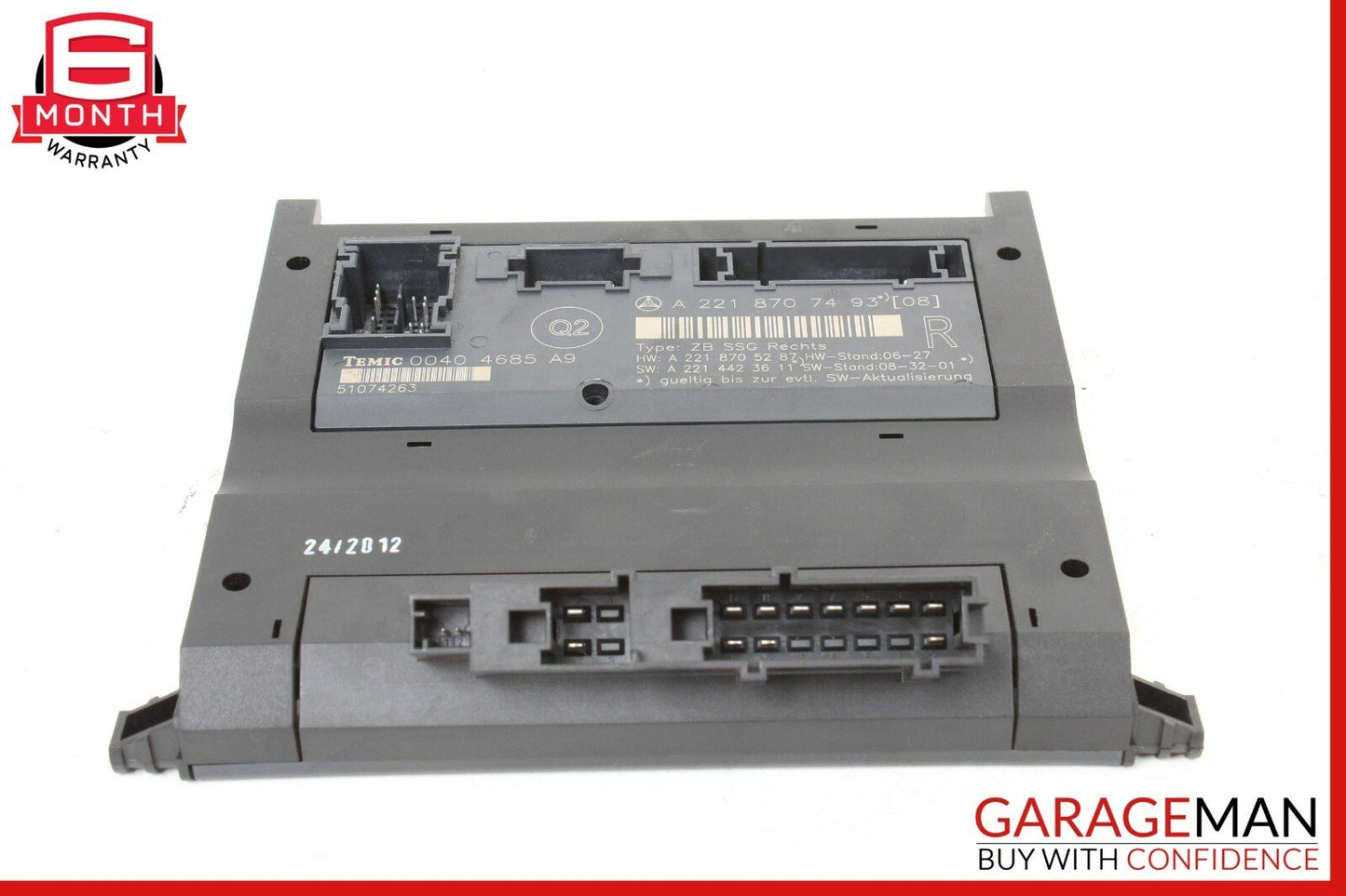 07-13 Mercedes W221 S550 Front Right Under Seat Control Module 2218707493 OEM