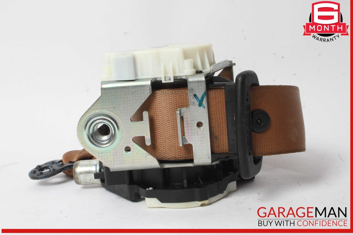 10-16 Porsche Panamera 970 Rear Left or Right Side Seat Belt Brown OEM
