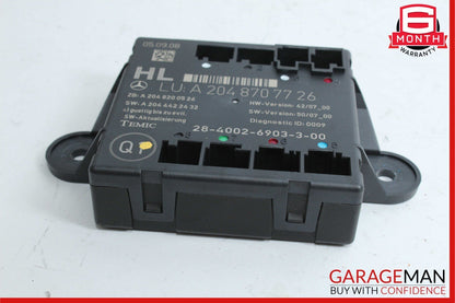 08-18 Mercedes W204 C300 C350 CLS500 Rear Left Side Door Control Module Unit
