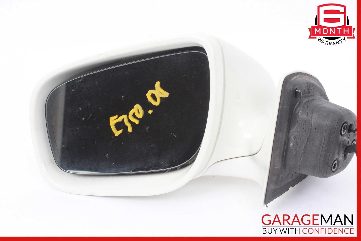 07-09 Mercedes W211 E350 Front Left Side Door Mirror Rear View Calcite White