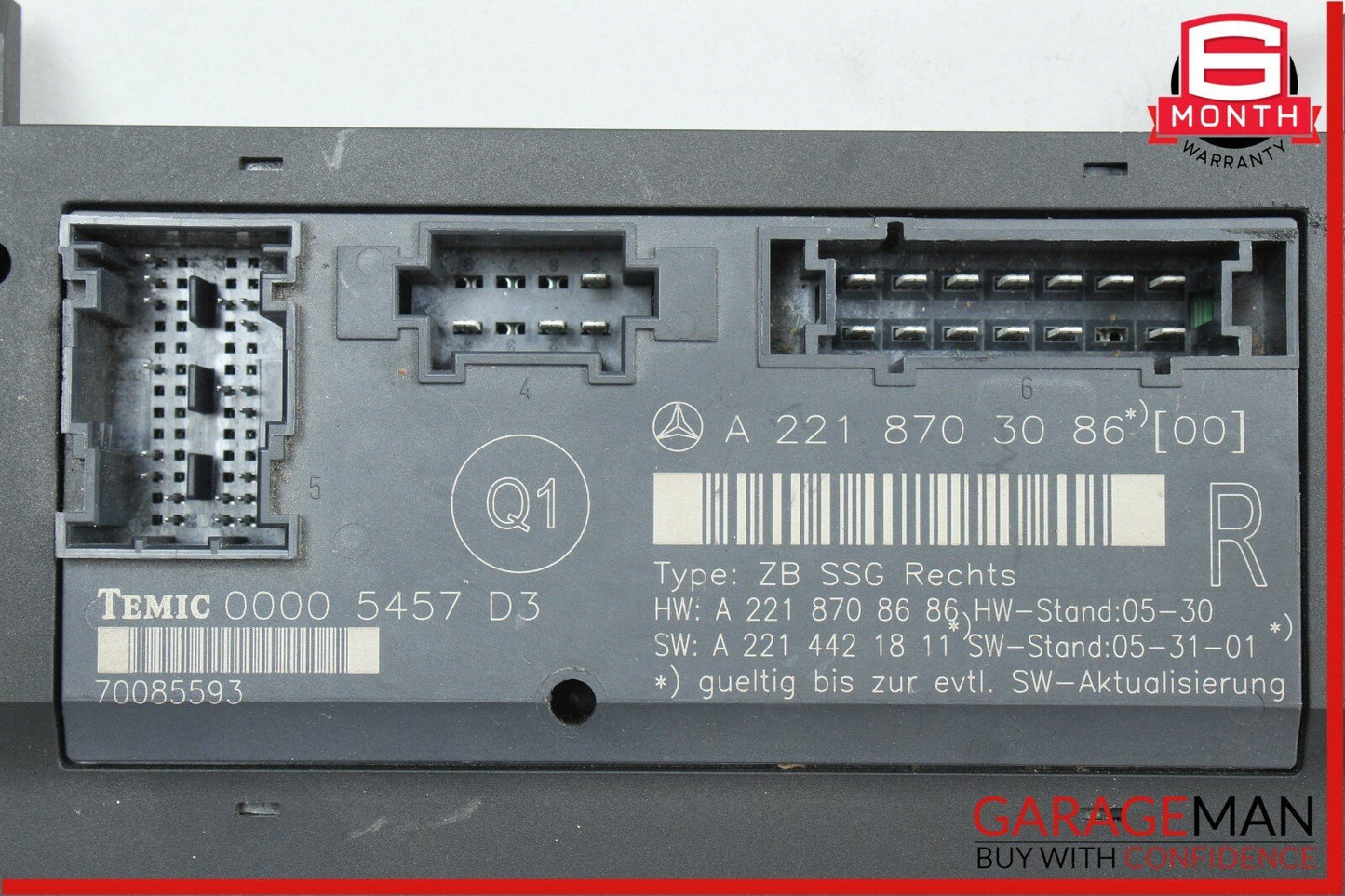 07-09 Mercedes W221 S550 Front Right Passenger Side Under Seat Controller Module
