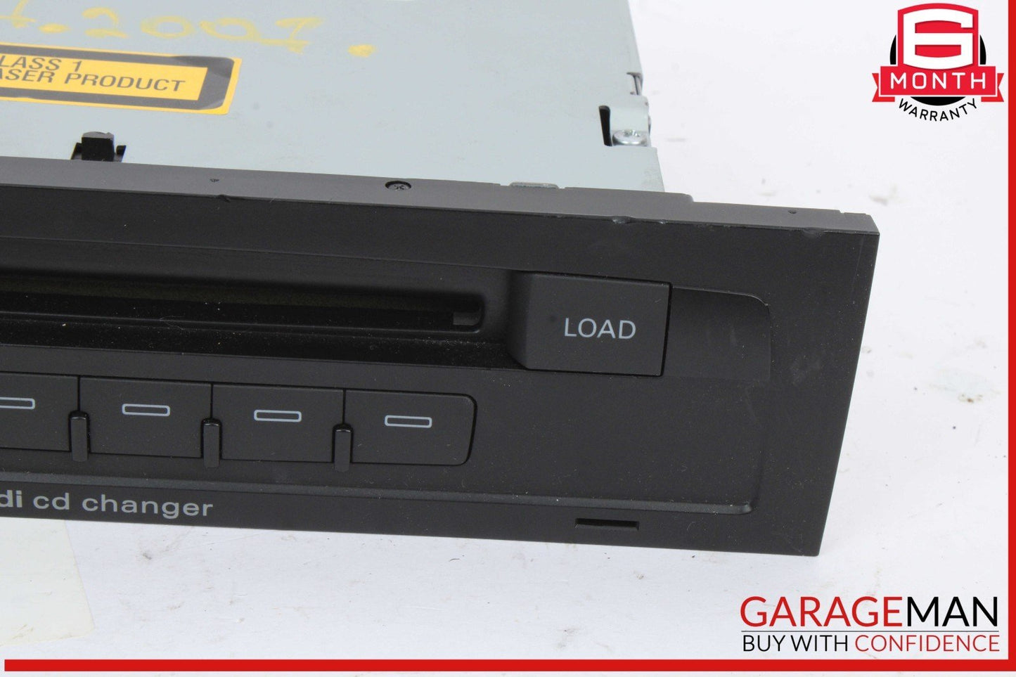 07-09 Audi Q7 Front Dash Audio Radio 6 Disc CD Changer Player 4L0035111 OEM
