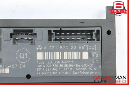 07-13 Mercedes W221 S550 Front Right Passenger Side Under Seat Control Module