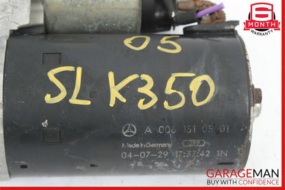 03-12 Mercedes R171 SLK350 R350 GL450 Engine Starter Motor 0061510501 OEM