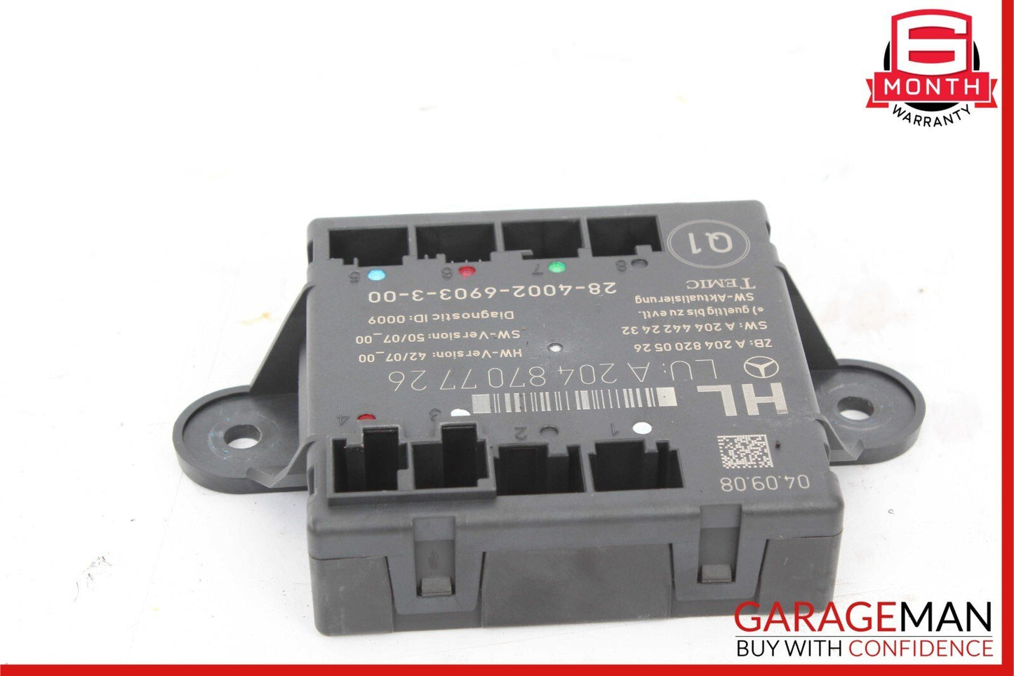 09-12 Mercedes X204 GLK350 C350 Rear Left Side Door Control Module Unit OEM