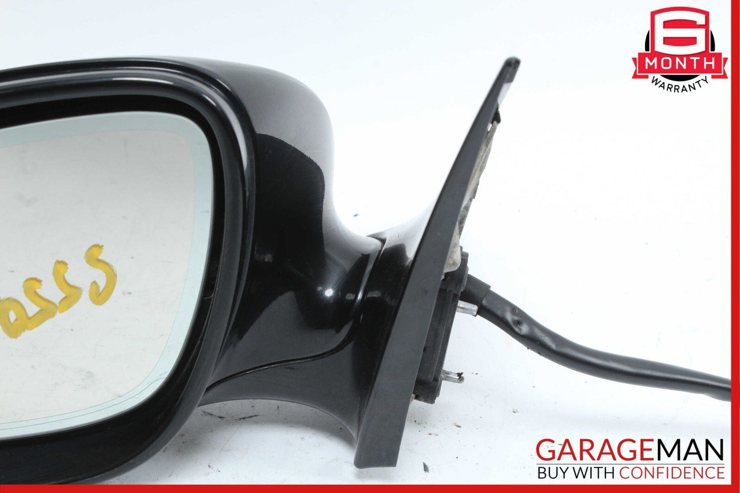 07-09 Mercedes W221 S550 S600 Front Left Side Mirror Door Rear View Black OEM