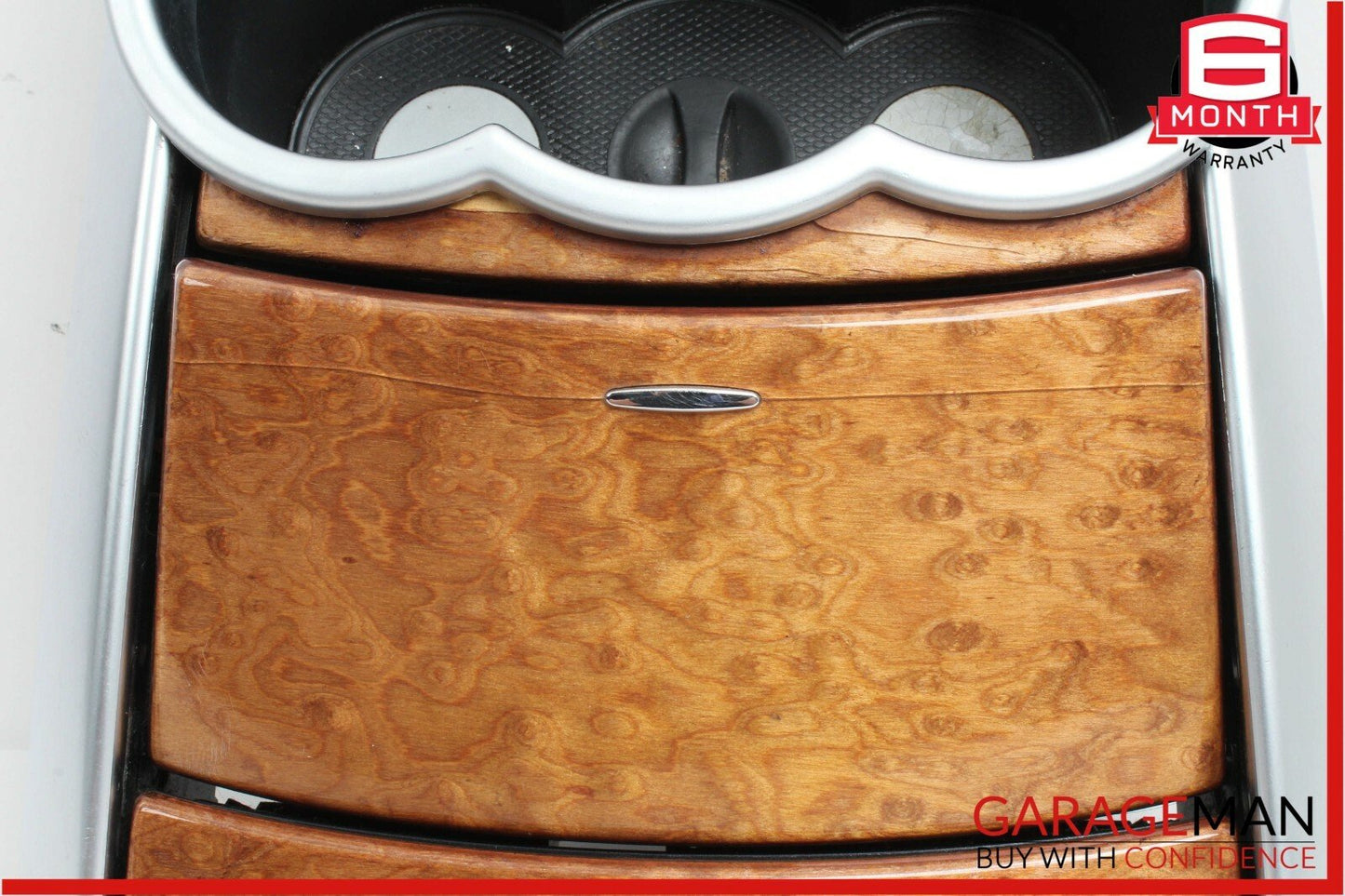 06-09 Mercedes W251 R320 Center Console Cup Holder Ashtray Cover Assembly Wood