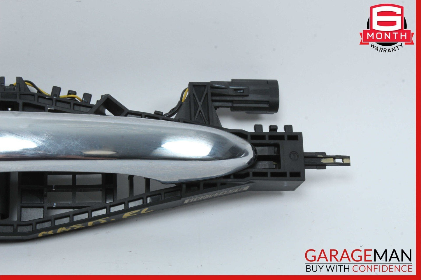 14-17 Maserati Ghibli Rear Left Side Exterior Door Handle Silver OEM