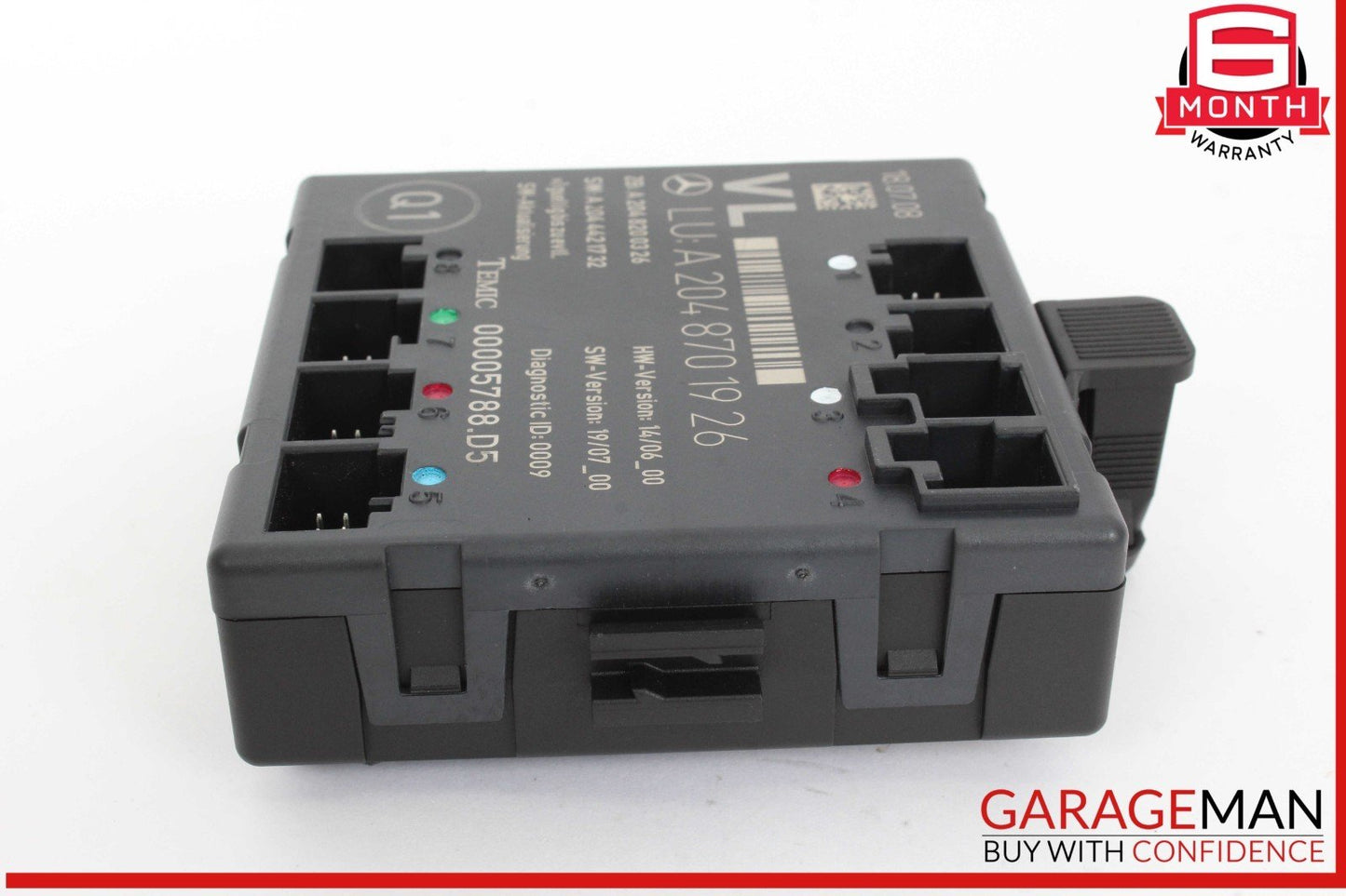 08-18 Mercedes W204 C300 C250 Front Left Driver Side Door Control Module Unit