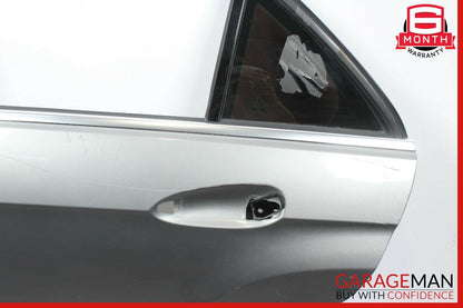 10-16 Mercedes W212 E350 Sedan Rear Left Driver Side Door Shell Palladium Silver