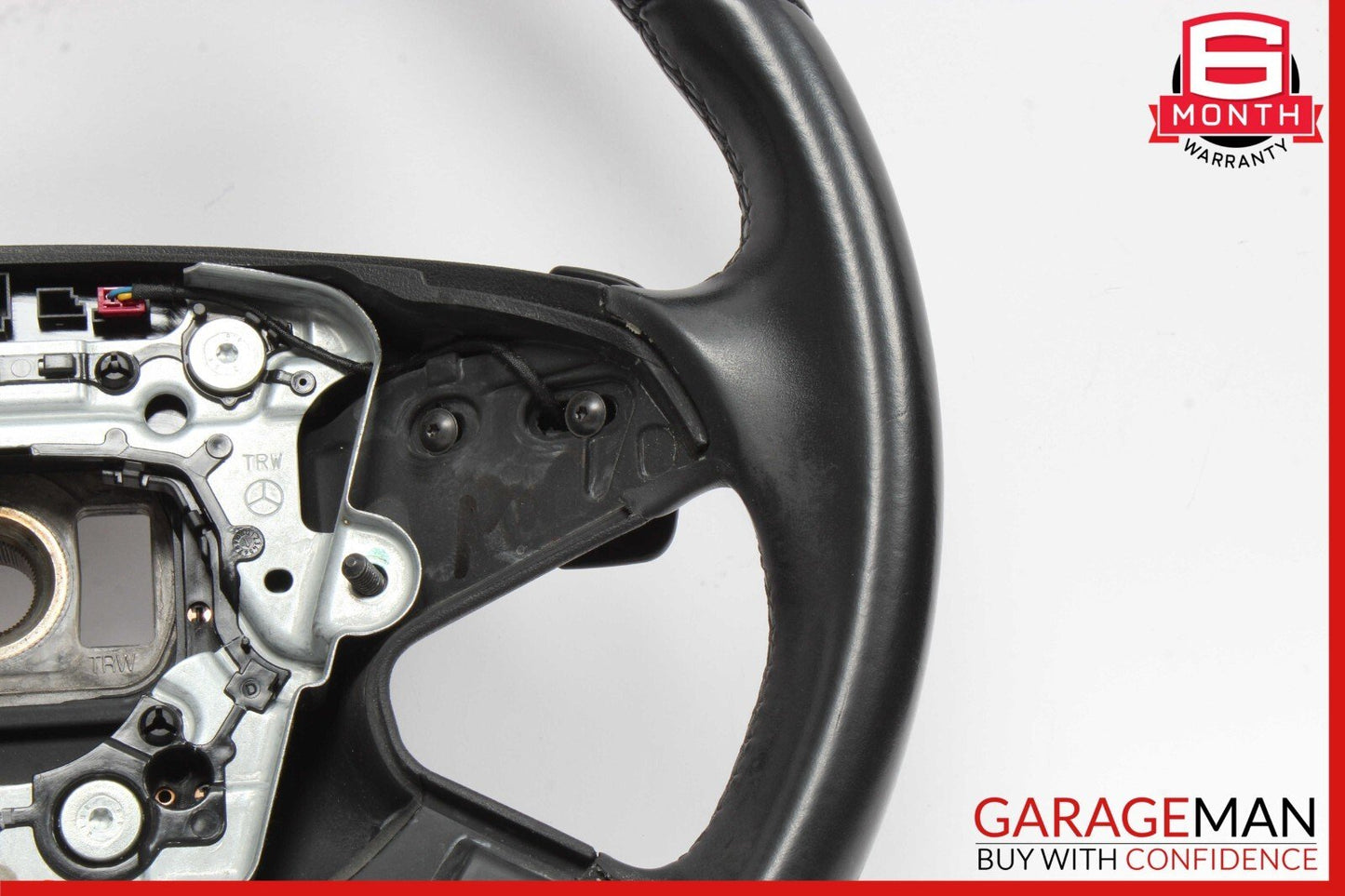 10-13 Mercedes W212 E350 E550 E400 Steering Wheel w/ Paddle Shifters Assy Black