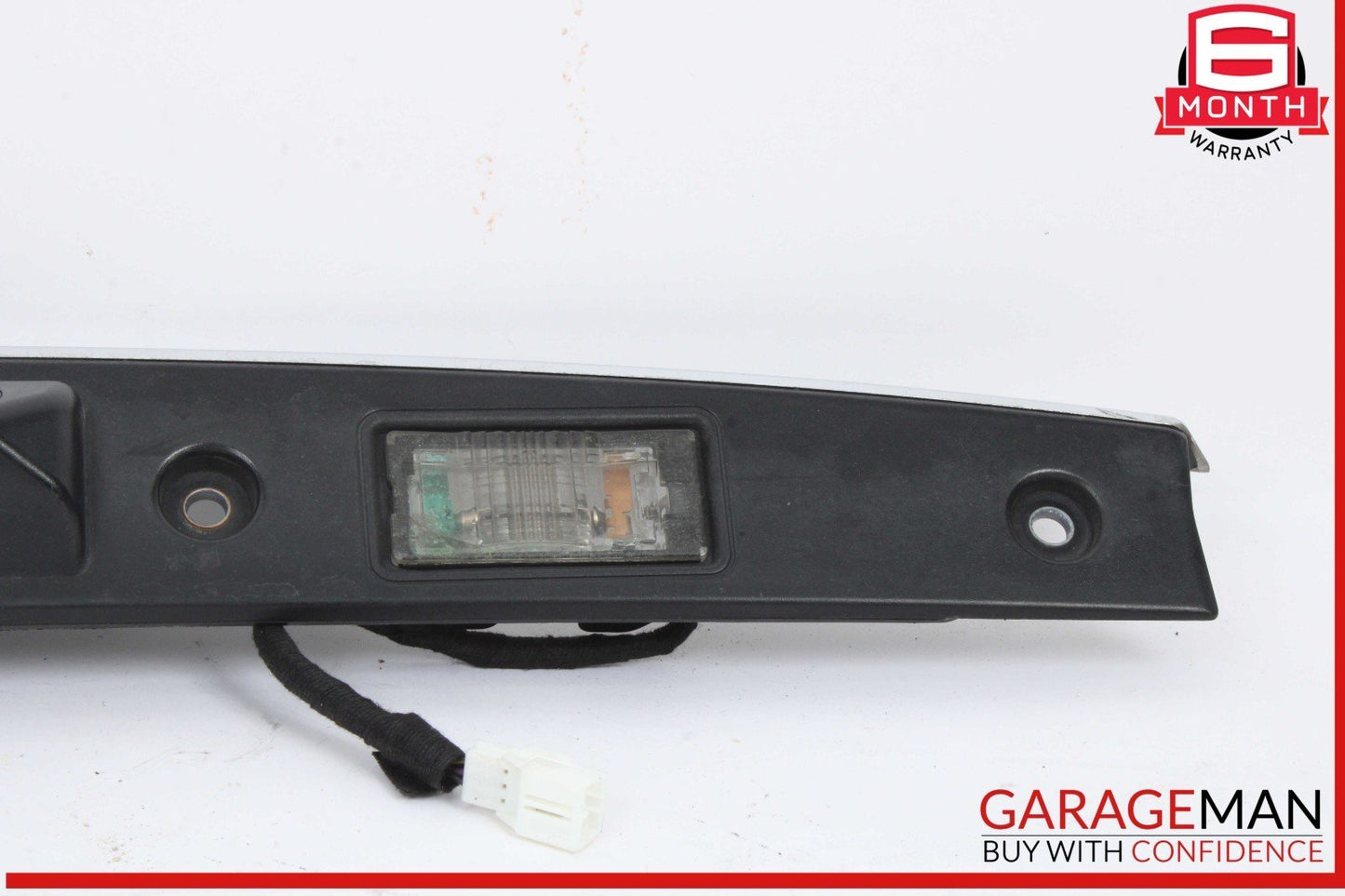 14-17 Maserati Quattroporte S Rear Trunk Lid Moulding Plate w/ Lights & Camera