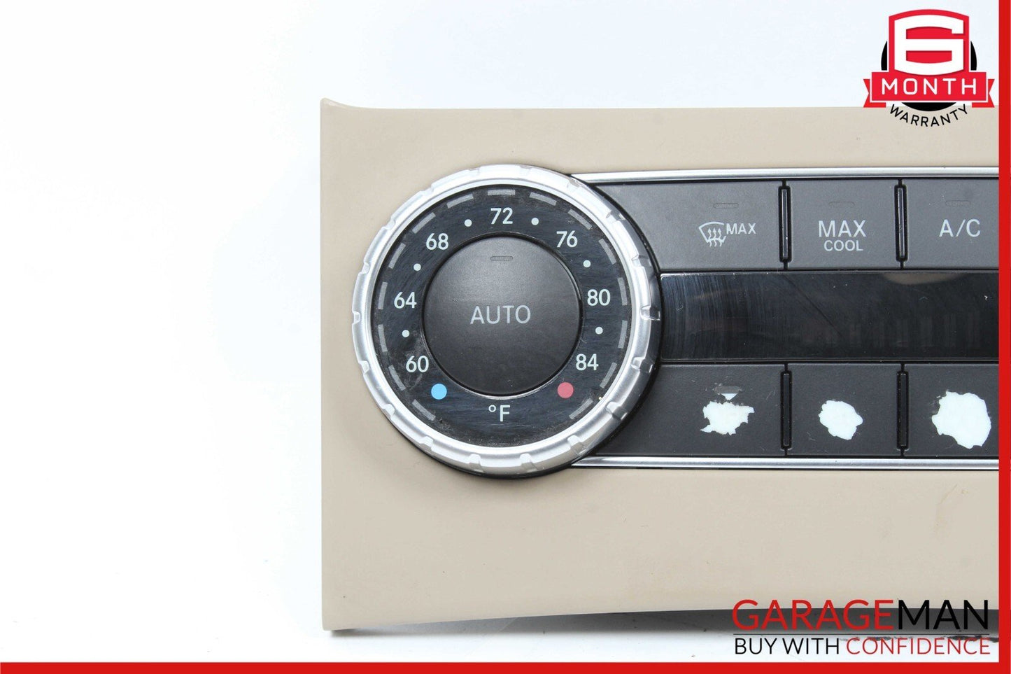 12-14 Mercedes W204 C250 AC A/C Heater Climate Temperature Control Switch Beige