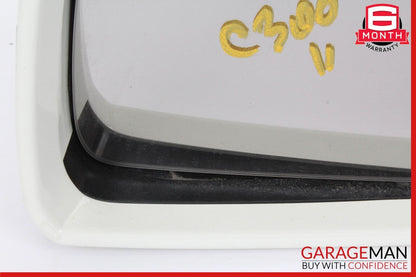 10-11 Mercedes W204 C300 4MATIC Front Left Side Rear View Door Mirror White OEM