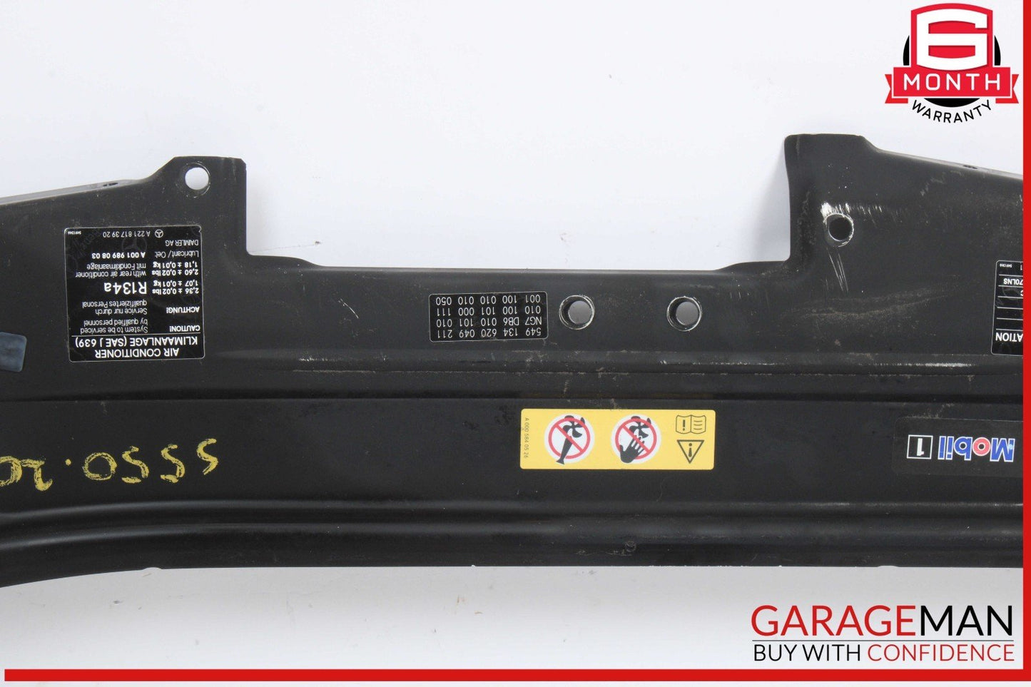 07-13 Mercedes W221 S550 Front Upper Radiator Core Support Headlight Bracket Bar