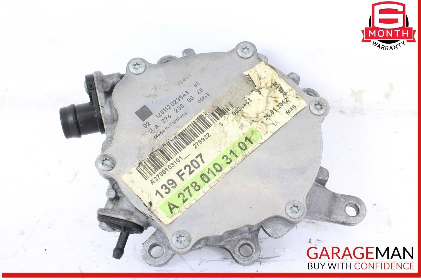 12-18 Mercedes W218 CLS550 Engine Motor Brake Vacuum Pump 2762300265 OEM