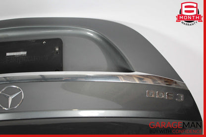15-20 Mercedes W205 C300 C350 C43 Sedan Rear Trunk Lid Deck Panel Selenite Gray