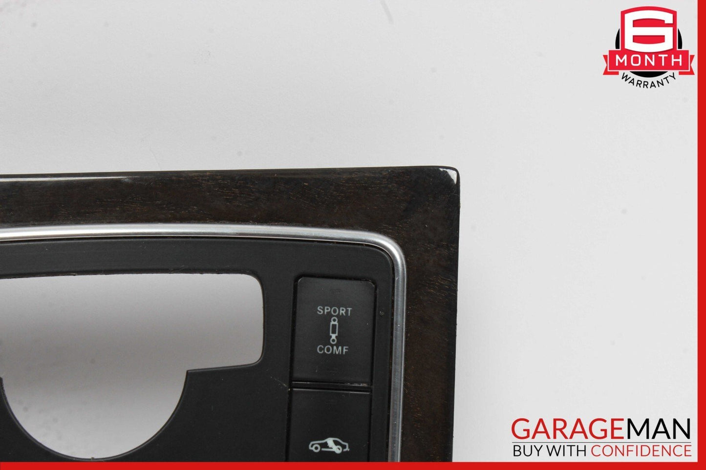 12-14 Mercedes W218 CLS500 Front Center Console Switch Trim Bezel Cover Walnut