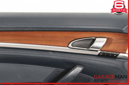 10-16 Porsche Panamera 970 Front Left Side Interior Door Panel Black OEM