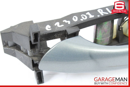 05-07 Mercedes W203 C230 C55 AMG Rear Left Driver Side Exterior Door Handle Gray