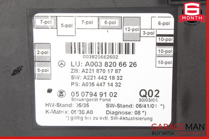 07-09 Mercedes W221 S550 S400 Rear Right or Left Side Door Control Module OEM