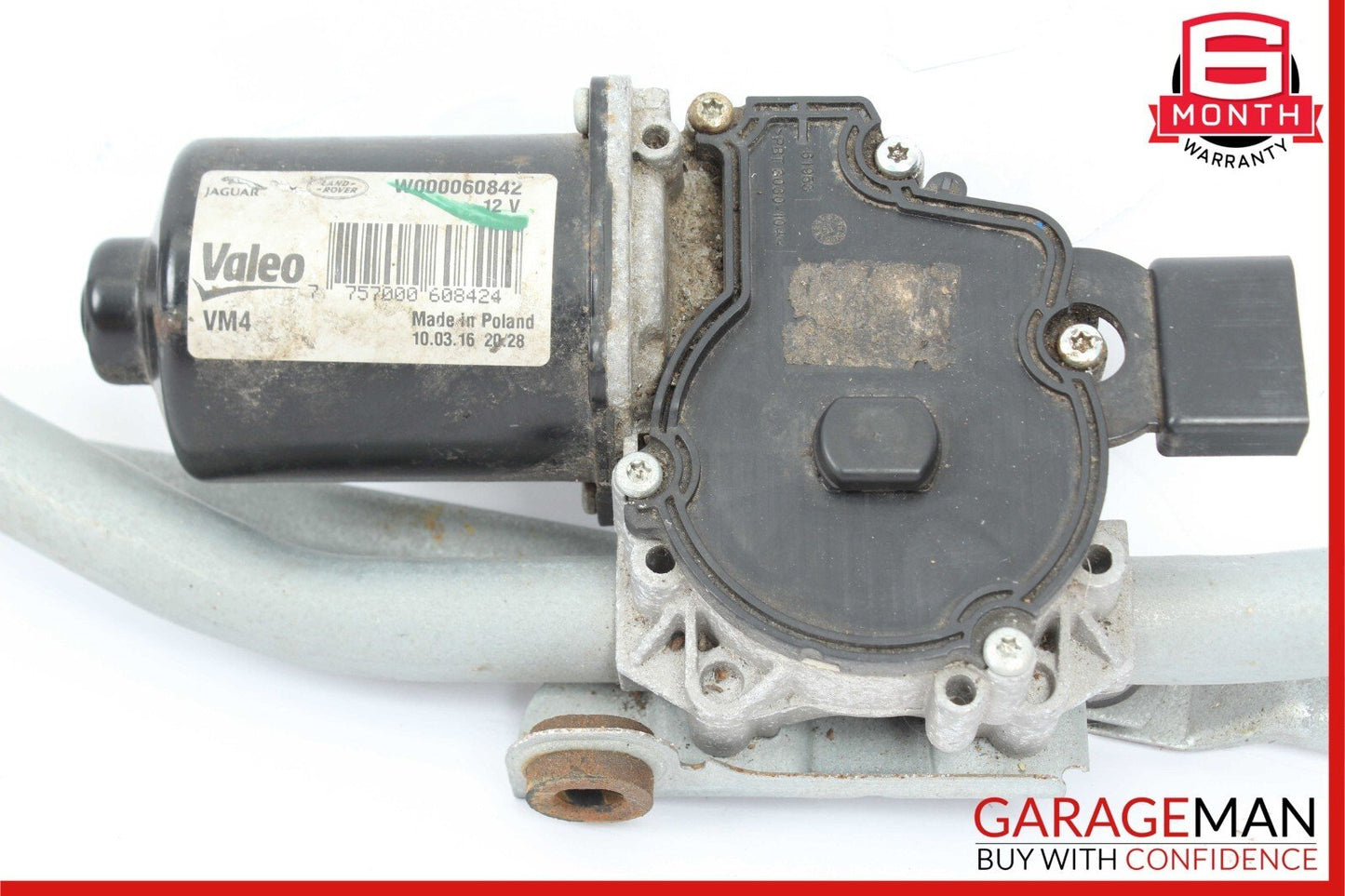 17-19 Jaguar XE Front Windshield Wiper Motor Linkage w/ Motor OEM