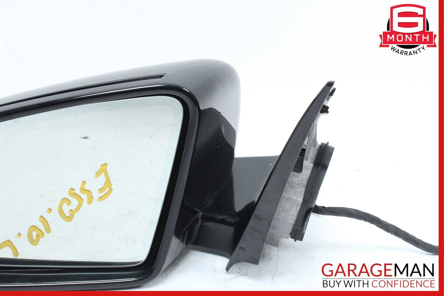 10-13 Mercedes W212 E350 Front Left Driver Side Door Rear View Mirror Black OEM