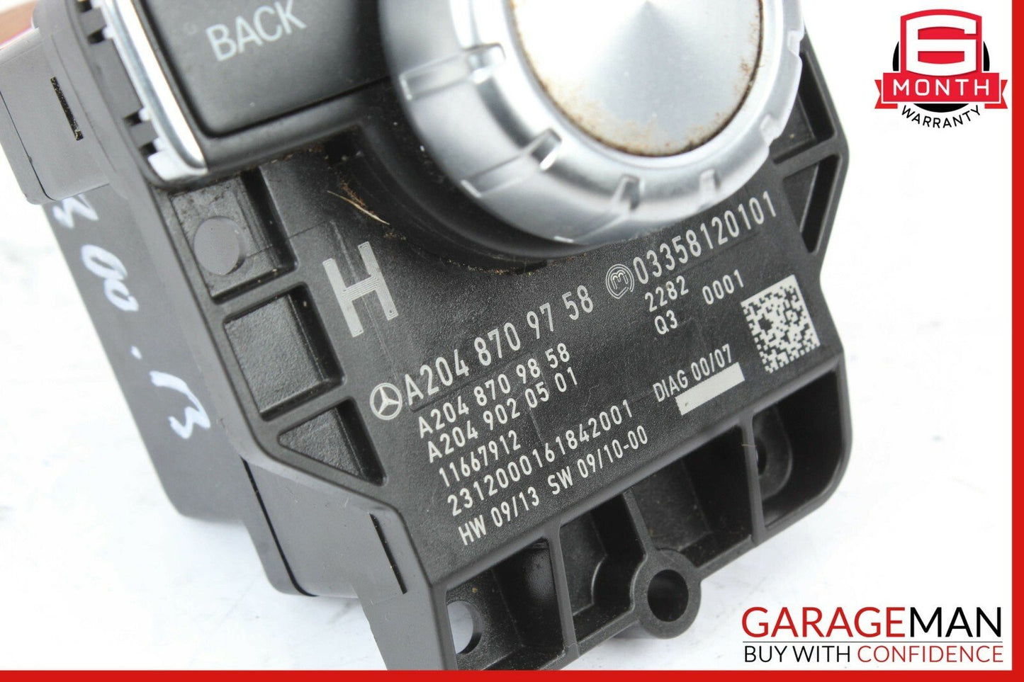12-15 Mercedes C300 E400 GLK350 Console Head Unit Controller Knob Multi Switch