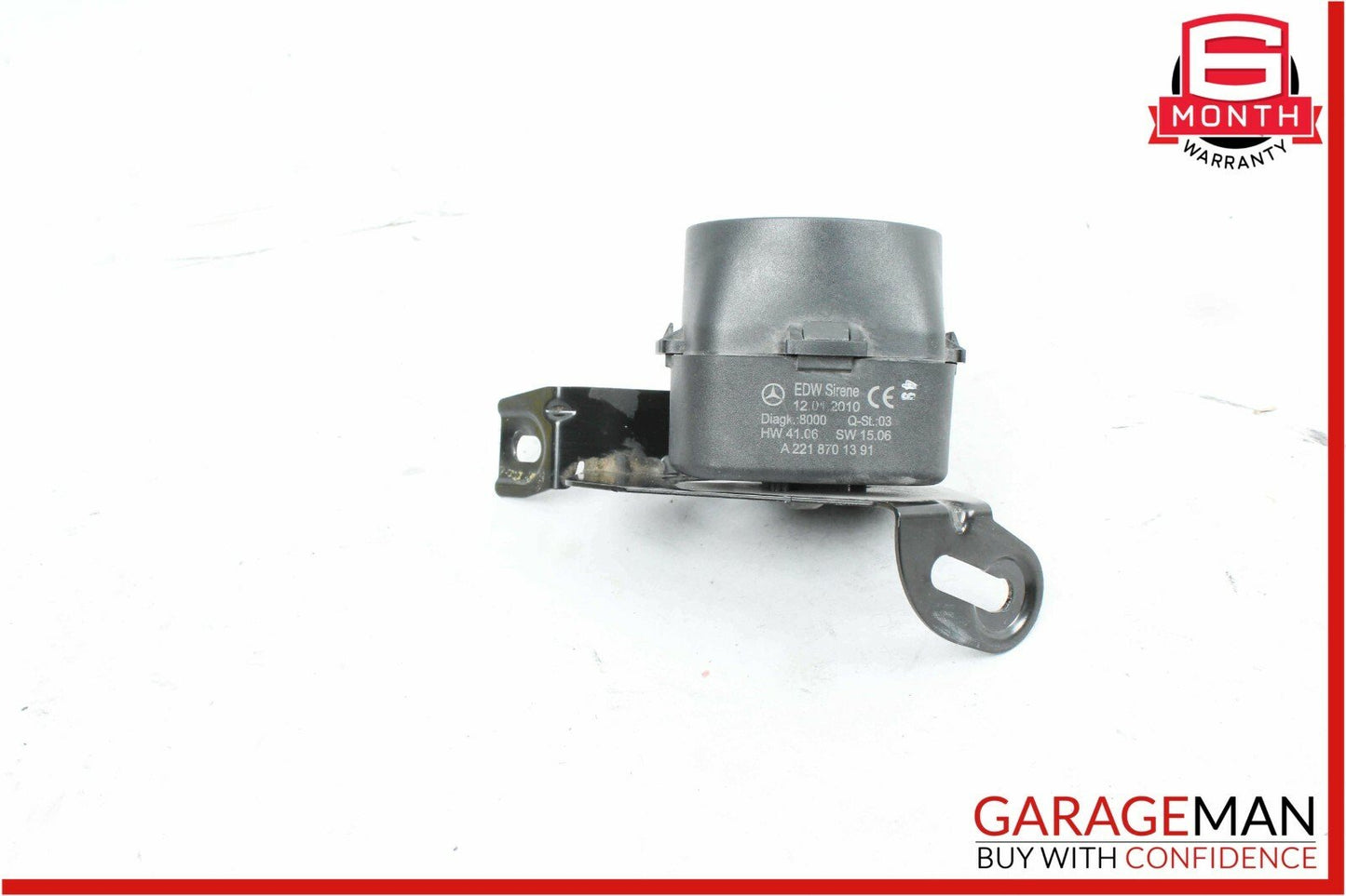 07-13 Mercedes W221 S550 S450 S63 AMG Anti Theft Alarm Horn Siren w/ Bracket OEM