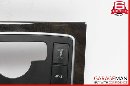 12-14 Mercedes W218 CLS500 Center Console Switch Trim Bezel Cover Wood OEM