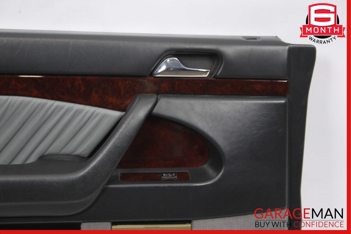 92-99 Mercedes W140 500SEL S420 Rear Left Driver Side Interior Door Panel Gray