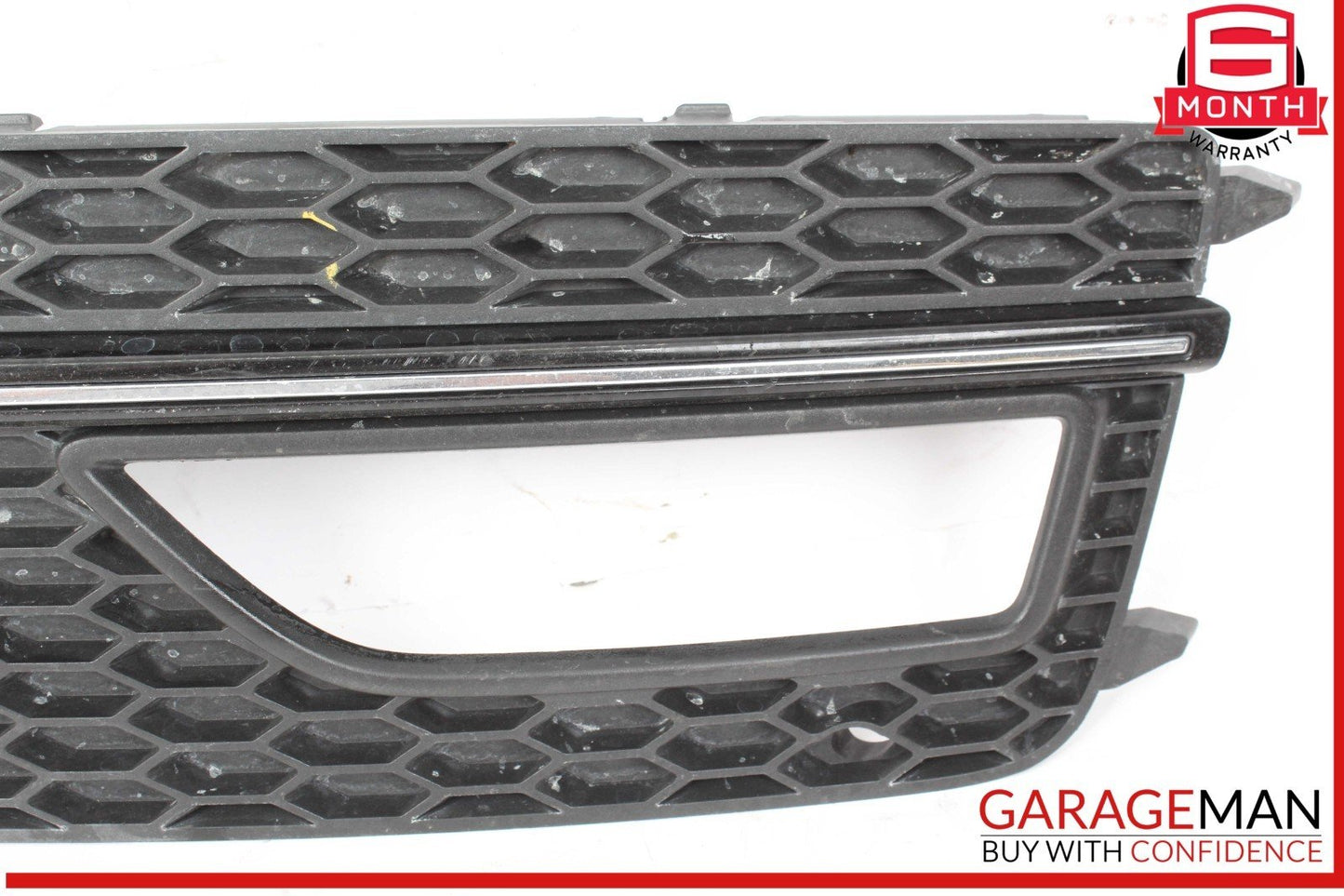 13-16 Audi A4 Front Right Passenger Side Bumper Fog Light Grille Trim Bezel OEM