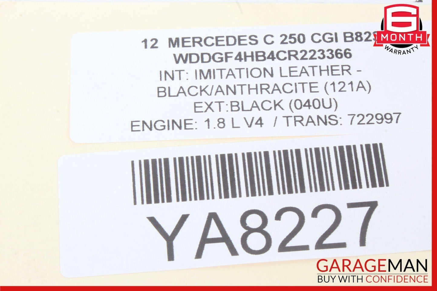 08-18 Mercedes W204 C250 E350 GLK350 Rear Right Side Door Control Module OEM